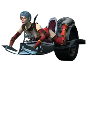 Cyberpunk Female Character3 D Model
