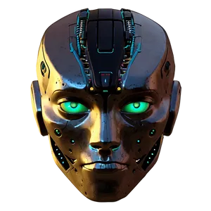 Cyberpunk Robot Head PNG Lda89 PNG