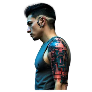 Cyberpunk Tattoo Sleeve PNG Vpk24 PNG