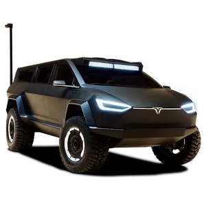 Cybertruck Tesla Silhouette PNG 06122024