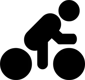 Cyclist Icon Silhouette PNG image