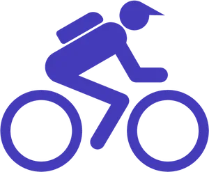 Cyclist Silhouette Icon PNG image