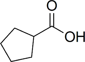 Cyclohexanecarboxylic Acid_ Structure PNG image