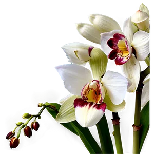 Cymbidium Orchid PNG 05242024