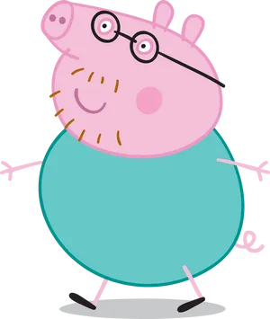 Daddy_ Pig_ Peppa_ Pig_ Character PNG