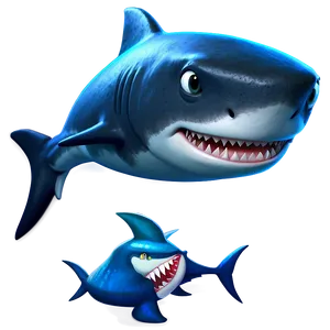 Daddy Shark Art Png 06212024 PNG image