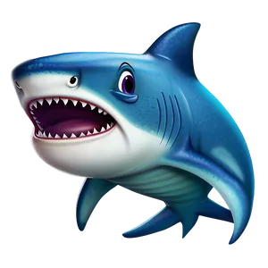 Daddy Shark Cute Cartoon PNG Xuk PNG