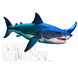 Daddy Shark Vibrant PNG 23