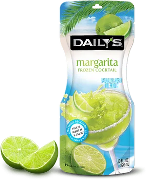 Dailys Frozen Margarita Cocktail Pouch PNG image