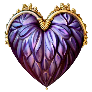 Dainty Heart PNG Yel
