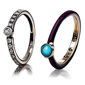 Dainty Midi Rings PNG Vja