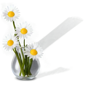 Daisy Flowers In Vase Png 06272024 PNG image