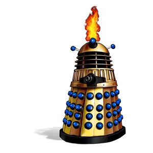 Dalek On Fire PNG 66