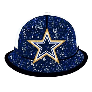 Dallas Cowboys Glitter Hat Png 06292024 PNG image