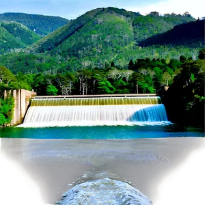 Dam And Surrounding Forest PNG 3 PNG