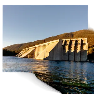 Dam At Golden Hour Sunset PNG Uun62 PNG