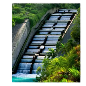 Dam Generating Clean Energy PNG 64 PNG