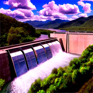 Dam Generating Clean Energy PNG 82
