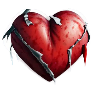 Damaged Heart Emoji Png 1 PNG image