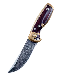 Damascus Knife Png 05042024 PNG image