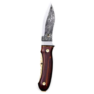 Damascus Steel Pocket Knife PNG 06212024 PNG