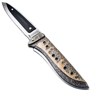 Damascus Steel Pocket Knife PNG 92 PNG