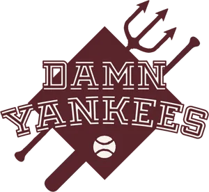 Damn Yankees Logo Design PNG image