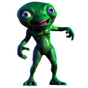 Dancing Alien Cartoon PNG 24 PNG