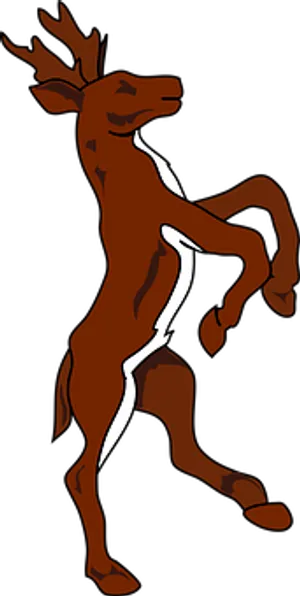 Dancing Deer Silhouette
