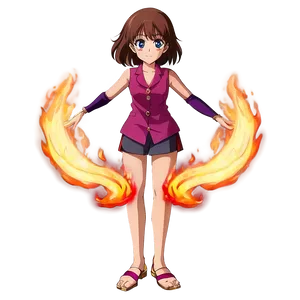 Dancing Flames Anime Png 06252024 PNG image