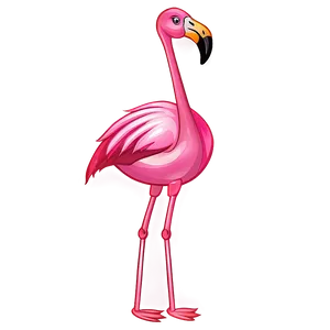 Dancing Flamingo Cartoon Png Yfv PNG image