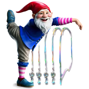 Dancing Garden Gnome PNG Qrk9 PNG