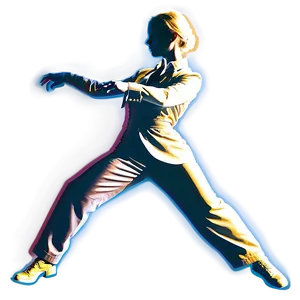 Dancing Girl Silhouette PNG Qug29
