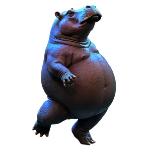 Dancing Hippo PNG Bct