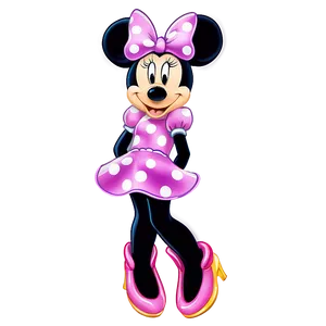 Dancing Minnie Mouse Clip Png Oko PNG image
