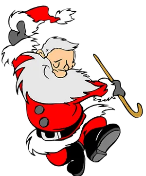 Dancing Santa Claus Cartoon PNG image