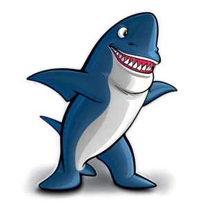 Dancing Shark Cartoon Png 06262024 PNG image