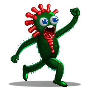 Dancing Virus Cartoon PNG Uib36 PNG