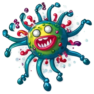 Dancing Virus Cartoon PNG Wxl96 PNG
