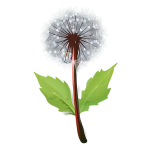 Dandelion In Snow PNG 05242024 PNG