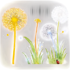Dandelion Wishes PNG Gji18