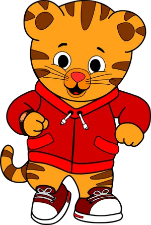 Daniel Tiger Character Illustration PNG image