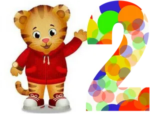 Daniel Tiger Character Waving PNG