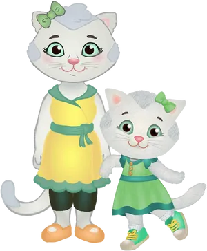 Daniel Tiger Characters Katerina Kittycat PNG image