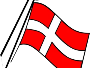 Danish Flag Illustration PNG image