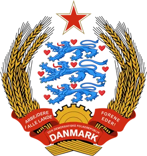 Danish Peoples Republic Coatof Arms PNG image