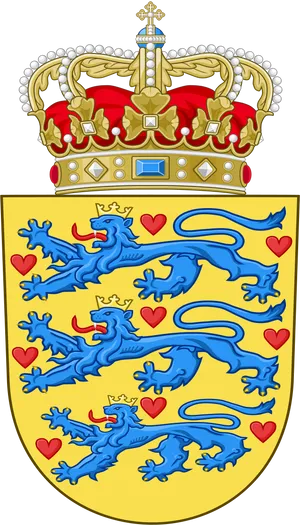 Danish Royal Coatof Arms PNG image