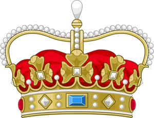 Danish Royal Crown Illustration PNG image
