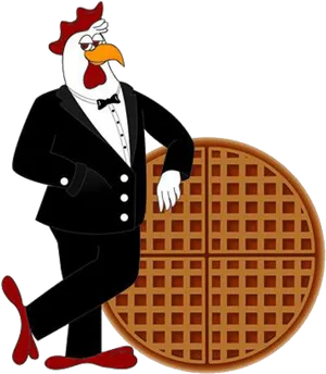 Dapper Chicken With Waffle