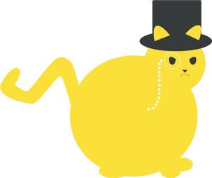 Dapper Kitten Illustration.png PNG